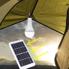 PACK de 4 Ampolletas Solares Colgantes de 12W