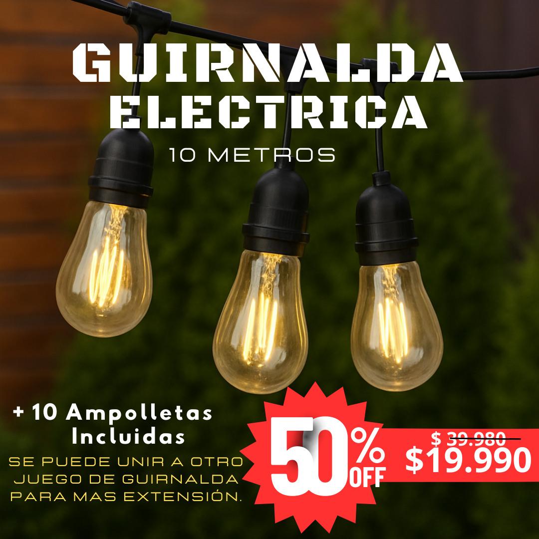 Guirnalda Eléctrica de 10 Metros